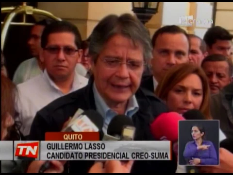 Guillermo Lasso mantiene reunión en Quito