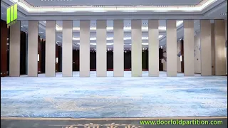 Doorfold DF-100 Movable Acoustic Partition -Perfect Panel Hidden Storage for Ballroom Space Division