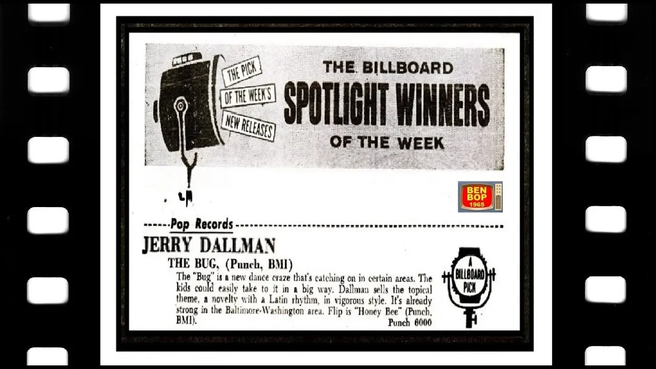 JERRY DALLMAN And The KNIGHTCAPS - The Bug (1958) Movie Video Clip JERRY DALLMAN And The KNIGHTCAPS - The Bug (1958) Movie Video Clip