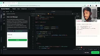 HackerRank React js Challenge Problem 1 Solution with aejaz dev