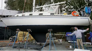 Time to BOTTOM PAINT our sailboat [Ep 160]