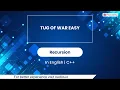 Tug Of War Easy Module Recursion In English CPP - 42