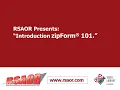 RSAOR s zipForm 101