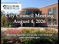 Post Falls City Council Meeting - August 4 2026