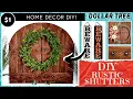 Download Lagu DOLLAR TREE DIY Rustic Style Shutters | Wreath Tutorial Included | Farmhouse Vintage Look | EASY DIY