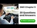 DMV Chapter 9 Practice Test 20 Essential Questions Explained