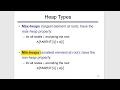 Types and Properties of Heap Data Structures Min-Heaps Max-Heaps Lec-20 2