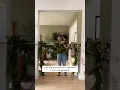 Christmas damage free garland hanging with shower curtain rod Inspo Letnee-utro