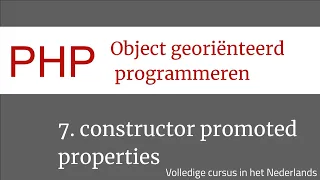 OOP PHP Constructor promoted properties