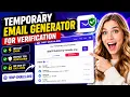 Temporary Email Generator For Verification - Temp Mail Tutorial