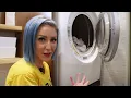 Pull-Out Laundry Basket Shelf & Drying Rack For Stackable Washer / Dryer