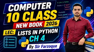 NEW 10TH COMPUTER CHAPTER 4 TOPIC LISTS IN PYTHON