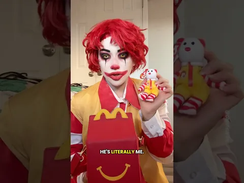 Going to see Grimace! #clown #mcdonalds #grimace #ronaldmcdonald #halloween #makeup #fastfood #grwm