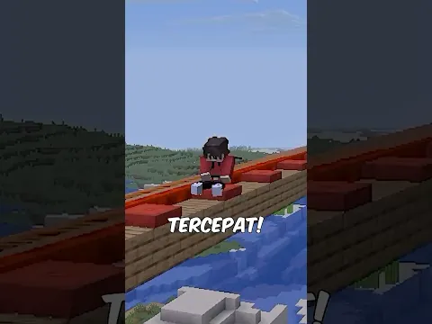 ini dia alat transportasi tercepat di MInecraft selain kereta!!
