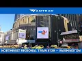 Amtrak Northeast Regional Train 139 to Washington Boarding Call Announcements at New York Penn
