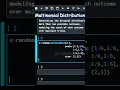 Multinomial Distribution random number in numpy with python