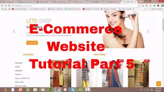 ECOMMERCE WEBSITE PHP TUTORIAL-5 Index Page Free Source Code