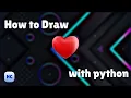 Draw heart with python
