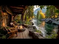 Cozy Riverside Cabin Rustic Porch Fire Pit Nature Sounds Relaxing River Ambience