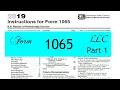 Form 1065 U S Return of Partnership Income Explained Part 1