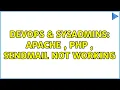 DevOps SysAdmins apache php sendmail not working