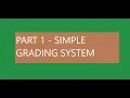 PART 1 SIMPLE GRADING SYSTEM