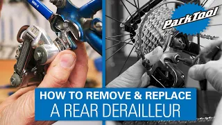 how to remove and replace a rear derailleur