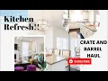 Crate and Barrel Haul 2021-Kitchen Refresh - New Plates and Drinkware White Kitchen