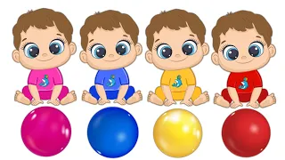 تعليم الالوان للاطفال الصغار على قناة تعلم مع ذكر   أمثلة من الطبيعة لكل لون                   دندنها