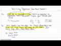 Writing Equations from Word Problems