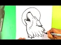 Lagu EASY How to Draw HOWLING WOLF MOON