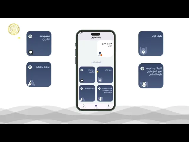 ⁣تطبيق (إرشاد التائهين) يُقدّم خدمات البحث والتبليغ عن التائهين وخدمات أخرى للزائرين.