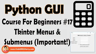 Menus Submenus In Tkinter Python Python Tkinter GUI Tutorial In Hindi