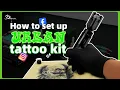 How to Set up Tattoo Kit for Beginner - Dragoart Urban Wireless Tattoo Kit