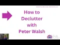 Clearing Physical Clutter Expert Tips from Peter Walsh for an Organized Home
