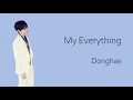 Donghae My Everything Lyrics