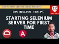 Learn How to Start Selenium server Protractor Angular Web Testing Study Simple Series