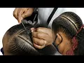 Needle Thread Cornrows Low Bun on Natural Hair Birt ay Giveaway Winner Announcement