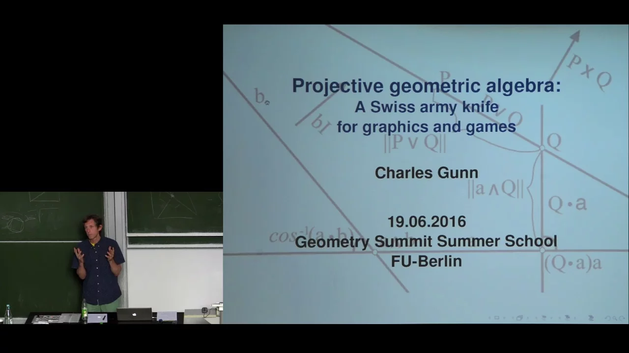 IGS'16 Summer School: Projective Geometric Algebra: A Swiss Army Knife for Graphics and Games