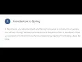 Spring Framework Module 1 Part 1