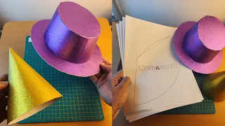 🎉 Cómo Hacer Sombreros de Fiesta con Cartulina | DIY Fácil y Divertido - Momuscraft