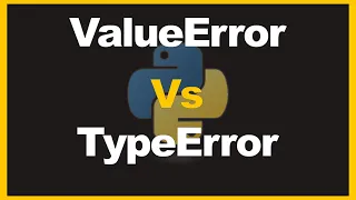 ValueErrors TypeErrors in Python How to tell them apart