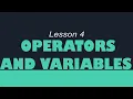 Python Course For Beginners - Lesson 4 Operators and more about Variables