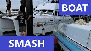 BLUEWATER sailing catamaran CRASH – Ep 86