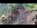 Download Lagu Almost hit by debris..!!! the most dangerous way to collapse a rock cliff