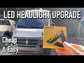 14-22 Ram Promaster LED Headlight Conversion Cheap and Easy