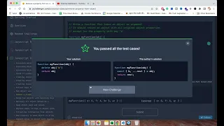 Remove a property from an object Javascript Challenger