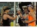 Maria Sharapova Eugenie Bouchard share awkward handshake
