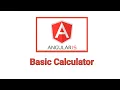 Angular JS examples - Basic Calculator