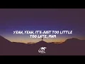 JoJo - Too Little Too Late (lyrics)